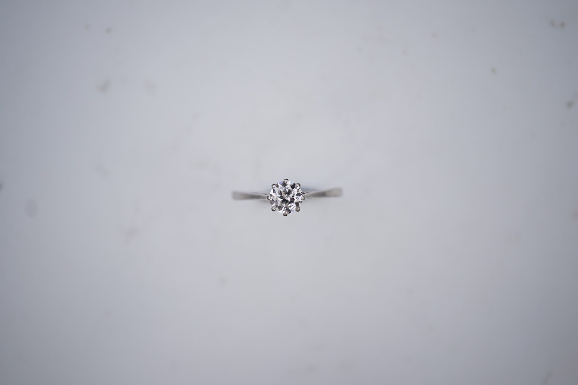 A diamond solitaire ring, early 20th century